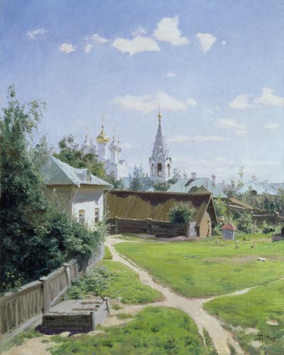 モスクワの中庭、1902 作： Vasilij Dmitrievich Polenov